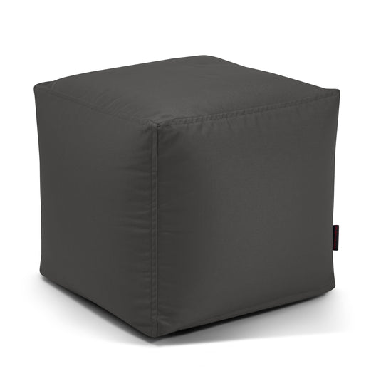 Pouf Cube Exterieur Gris Anthracite