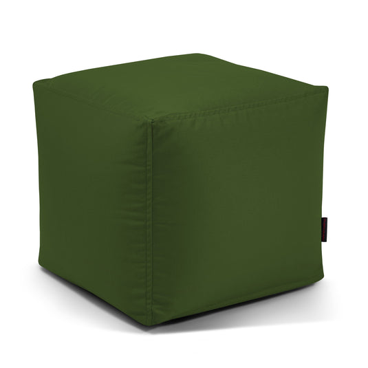 Pouf Cube Exterieur Vert Forêt