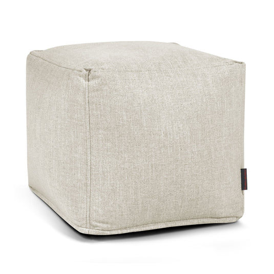 Pouf Cube Salon Beige Sable