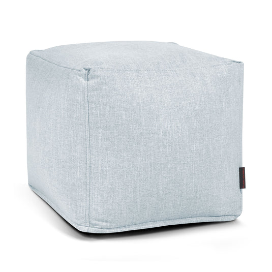 Pouf Cube Salon Bleu Ciel