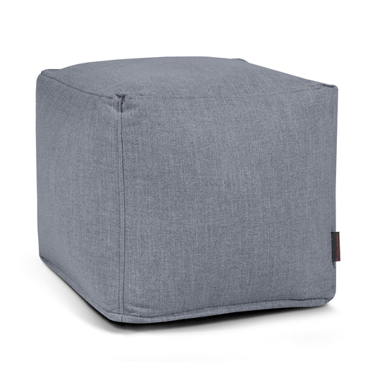 Pouf Cube Salon Gris Anthracite