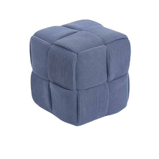 Pouf Cubique Bleu Ciel