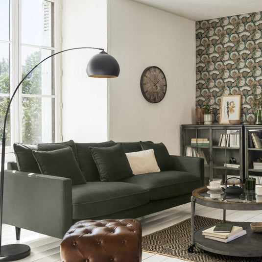 Pouf Cuir Capitonné