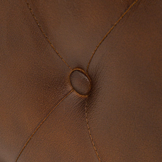 Pouf Cuir Capitonné