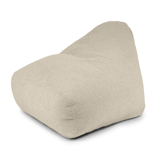 Pouf Design en Mouton Beige Sable Beaumont Concept
