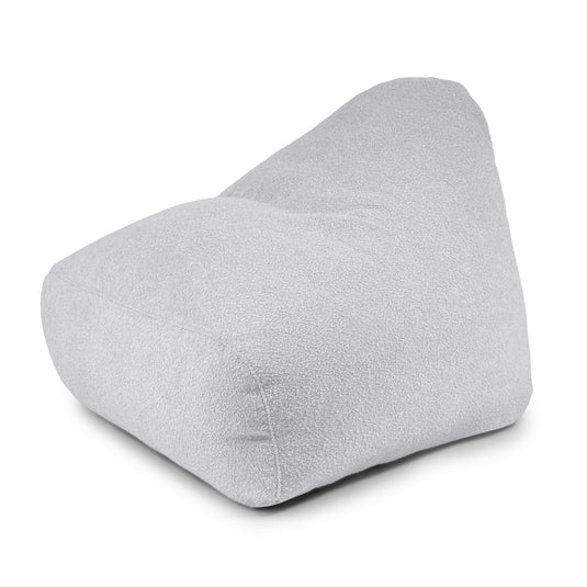 Pouf Design en Mouton Gris Perle Beaumont Concept