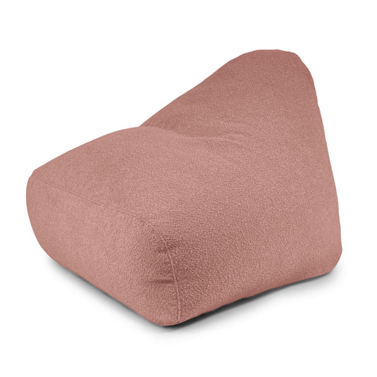 Pouf Design en Mouton Rose Taupe Beaumont Concept