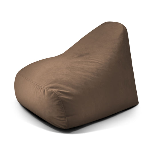 Pouf Design en Velours Marron Café Beaumont Concept