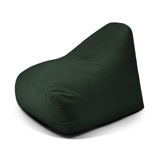 Pouf Design en Velours Vert Forêt Beaumont Concept