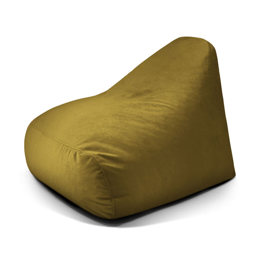 Pouf Design en Velours Vert Olive Beaumont Concept
