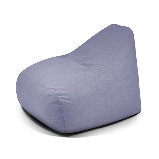 Pouf Design pour Salon Bleu Ardoise Beaumont Concept