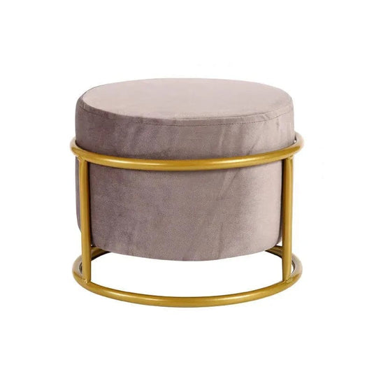 Pouf Design Scandinave Taupe