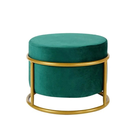 Pouf Design Scandinave Vert Emeraude