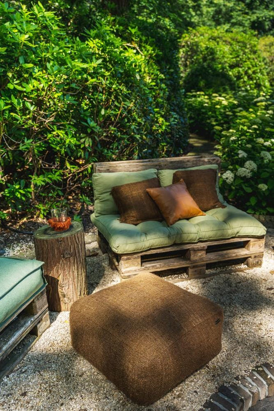 Pouf en Coton Tressé