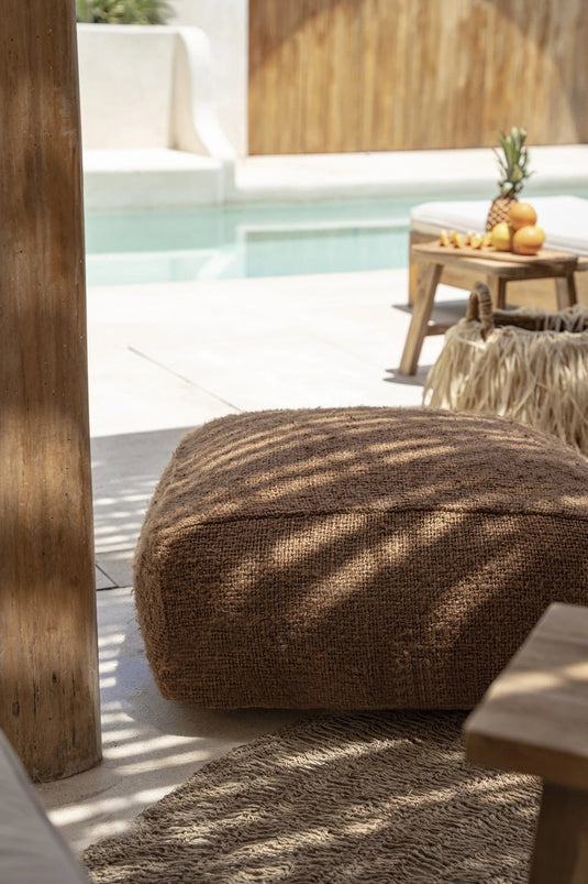 Pouf en Coton Tressé