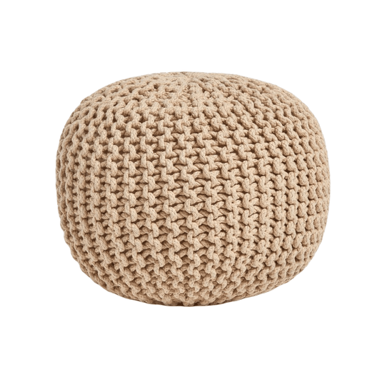 Pouf en Tricot