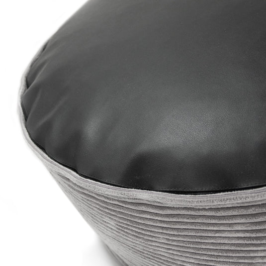 Pouf en Velours Cotelé Beaumont Concept