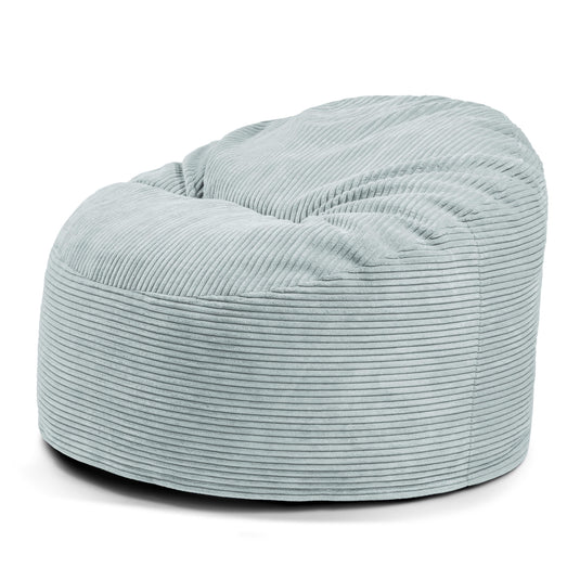 Pouf en Velours Cotelé Vert d'eau Beaumont Concept