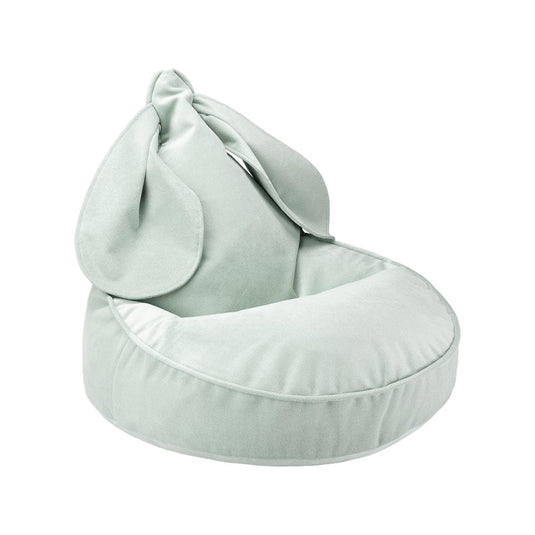 Pouf Enfant Lapin Vert d'Eau