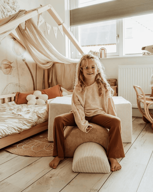 Pouf Enfant Modulable Beige