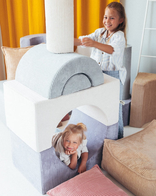 Pouf Enfant Modulable Bleu