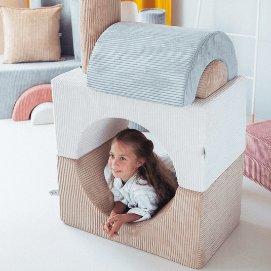 Pouf Enfant Modulable Marron