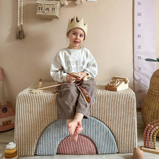 Pouf Enfant Modulable Marron