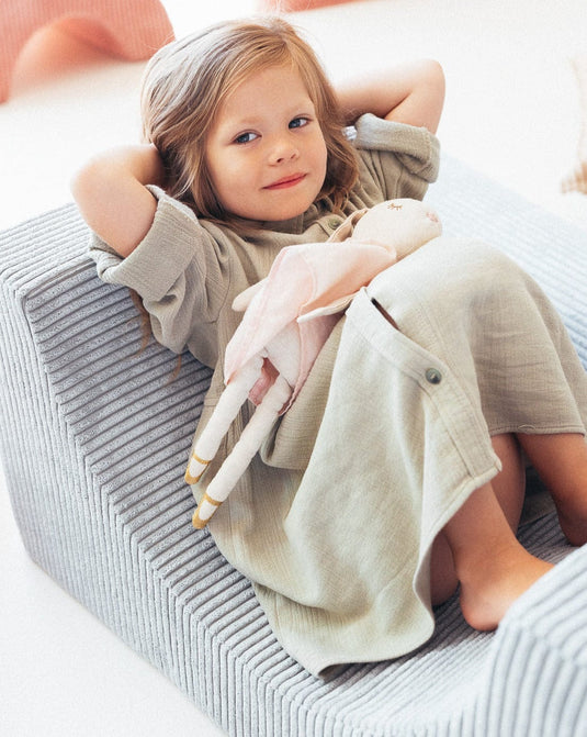 Pouf Enfant Modulable Vert d'Eau