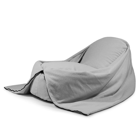 Pouf Enfant XXL en Bouclette Gris Acier Pouf Français