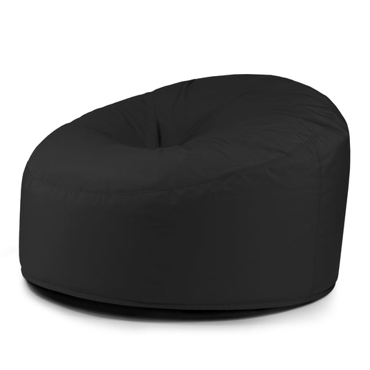 Pouf Exterieur XXL Noir Profond Pouf Français