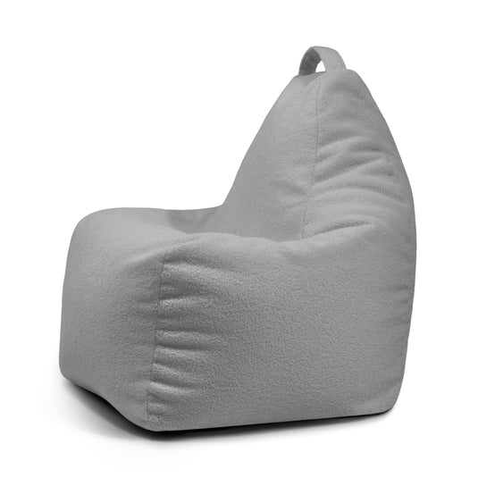 Pouf Gamer bouclette Gris Acier Pouf Gamer Beaumont Concept