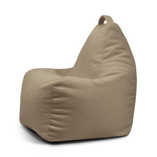 Pouf Gamer bouclette Marron Noisette Pouf Gamer Beaumont Concept