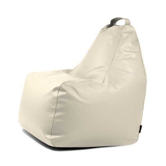 Pouf Gamer cuir Beige Crème Pouf Gamer Beaumont Concept