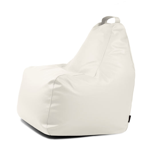 Pouf Gamer cuir Blanc Neige Pouf Gamer Beaumont Concept