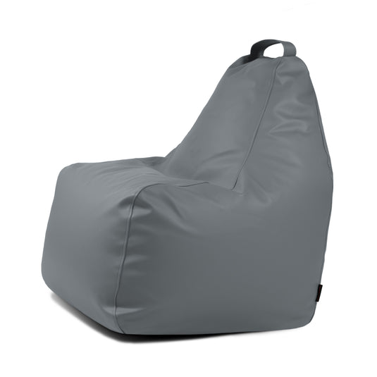 Pouf Gamer cuir Gris Acier Pouf Gamer Beaumont Concept