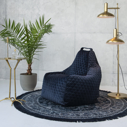 Pouf Gamer en velours royal Pouf Gamer Beaumont Concept