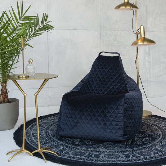 Pouf Gamer en velours royal Pouf Gamer Beaumont Concept