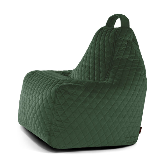 Pouf Gamer en velours royal Vert Forêt Pouf Gamer Beaumont Concept