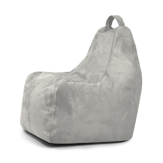 Pouf Gamer suede Gris Perle Pouf Gamer Beaumont Concept