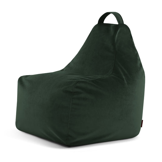 Pouf Gamer velours Vert Forêt Pouf Gamer Beaumont Concept