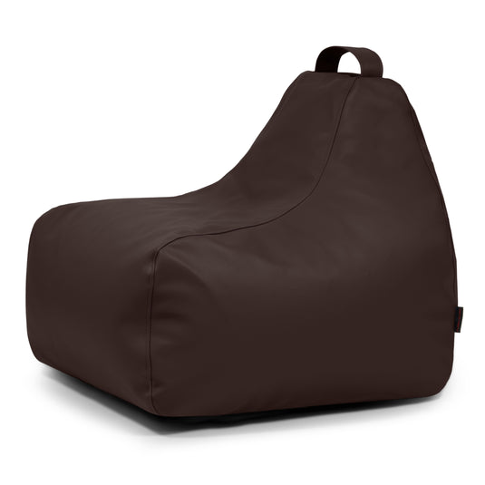 Pouf Gaming cuir Marron Chocolat Beaumont Concept