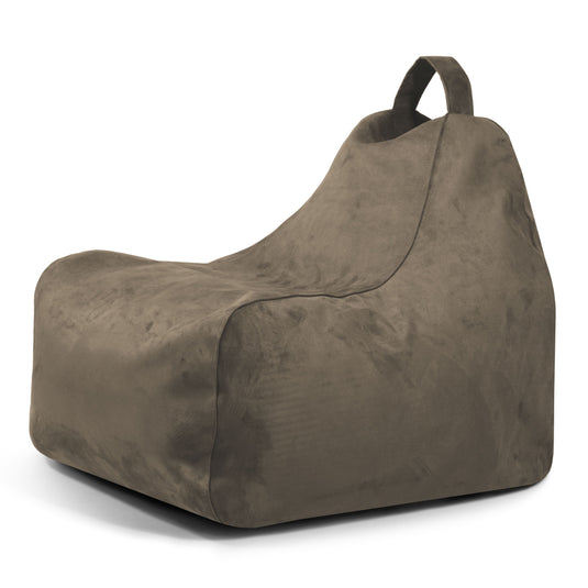 Pouf Gaming suede Gris de Maure Beaumont Concept