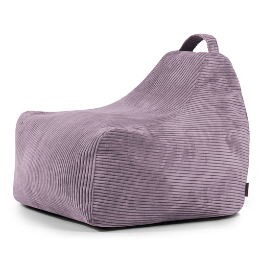 Pouf Gaming Velours Cotelé Violet Lavande Pouf Français