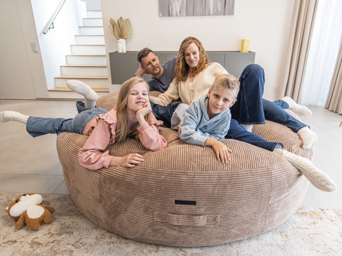 Pouf Geant en Velours Côtelé
