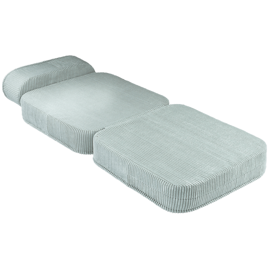 Pouf Lit Enfant Vert d'Eau