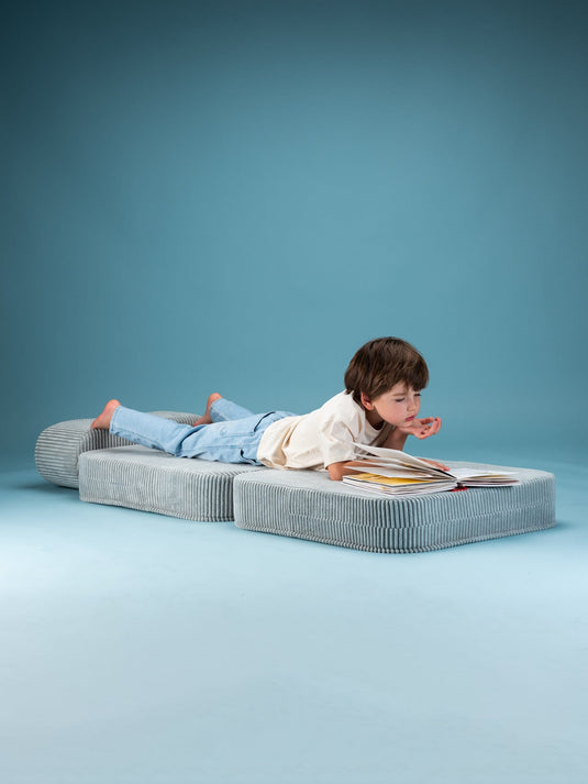 Pouf Lit Enfant Vert d'Eau