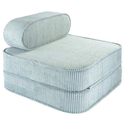 Pouf Lit Enfant Vert d'Eau