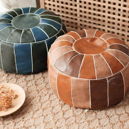Pouf Marocain Bleu