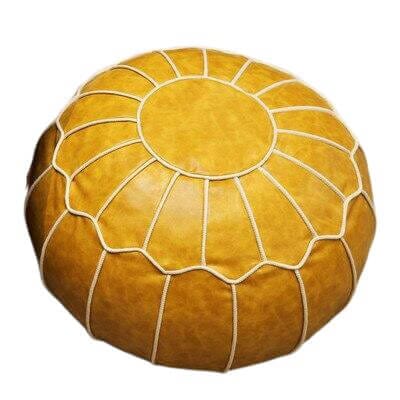 Pouf Marocain Jaune