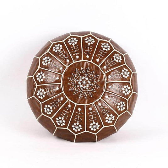 Pouf Marocain Marron Foncé